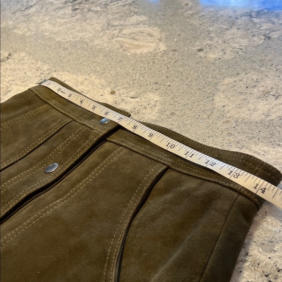 Nasty Girl Brown Leather Mini Skirt Size S - Picture 6 of 7